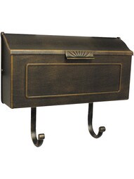 Sunburst Cast-Aluminum Horizontal Mailbox